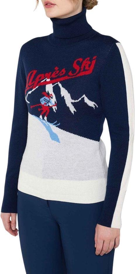 Afterski Sweater - Womens - navy blue 1