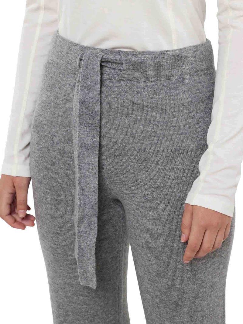 Blefjell Cashmere Pants - Womens - grey melange 1