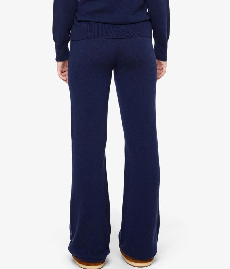 Blefjell Cashmere Pants - Womens - navy blue 1