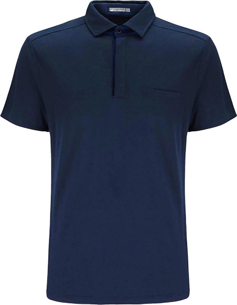 Eng Detail Polo - Mens - navy blue 1