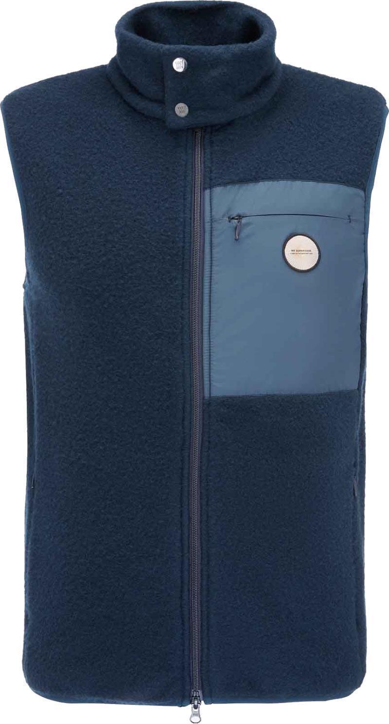 Fonna Wool Fleece Vest - Mens - navy blue 1