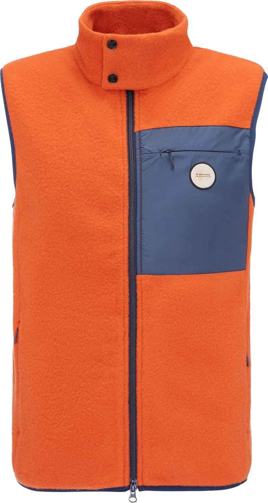 Fonna Wool Fleece Vest - Mens - orange 1