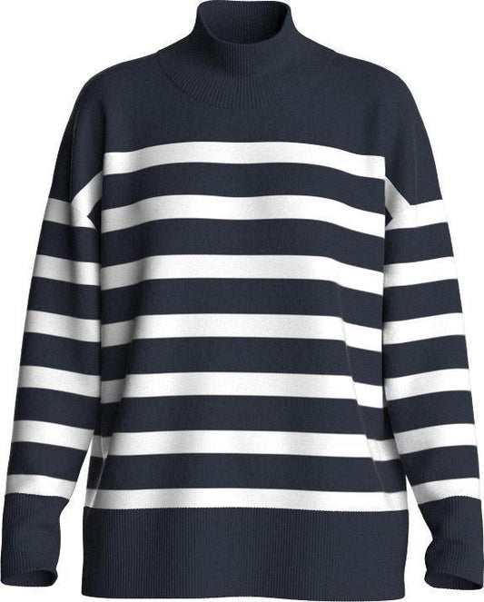 Hjellestad Oversized Sweater - Womens - Navy Blue 1