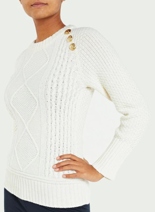 Kvitholmen Sweater - Womens - bright white 1