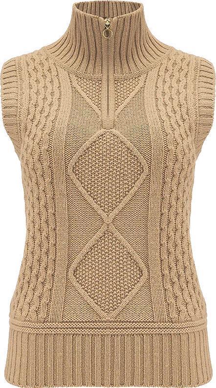 Kvitholmen Vest - Womens - camel 1
