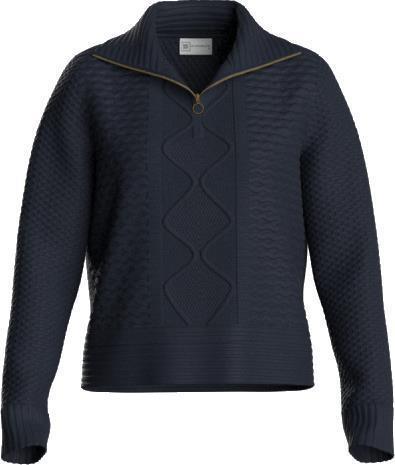 Kvitholmen Zip Up Sweater - Womens - navy blue 1