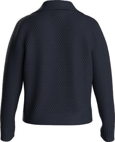 Kvitholmen Zip Up Sweater - Womens - navy blue 1