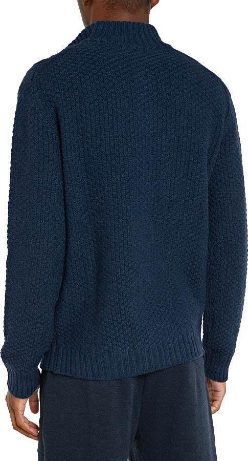 Kvittholmen Zip Up Sweater - Mens - Navy Blue 4