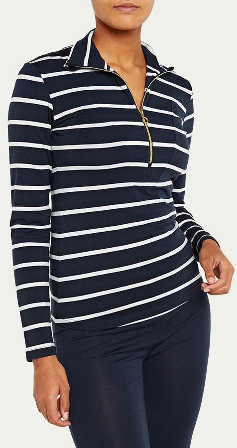 Saltholmen Zip Up - Womens - Navy Blue 2