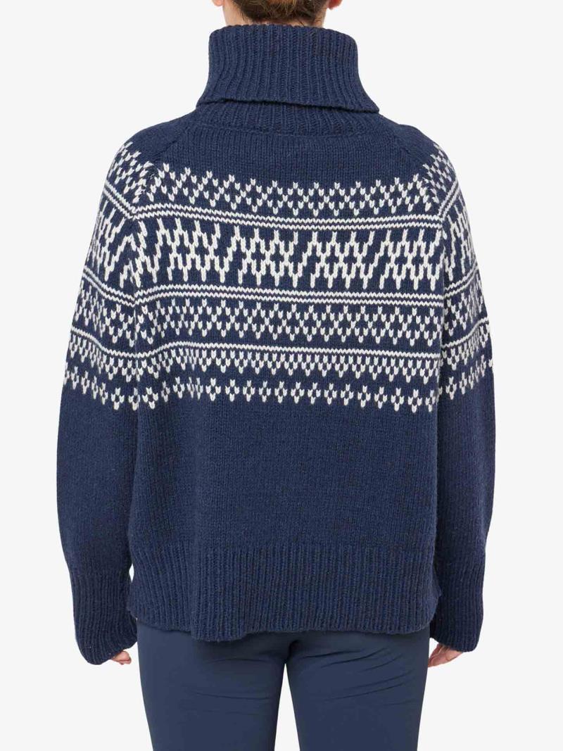Setesdal Sweater - Womens - navy blue 1