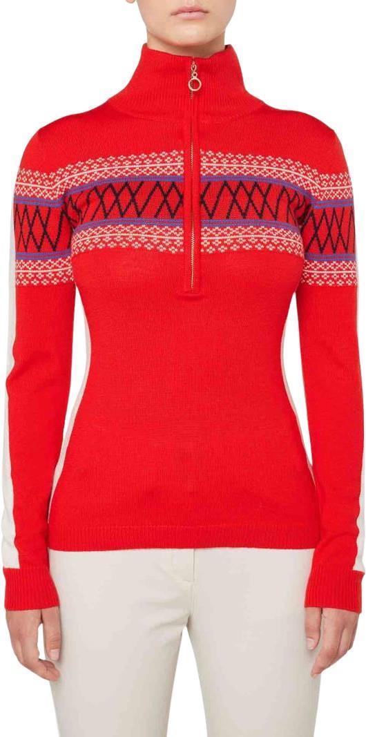 Signature 1/4 Zip - Womens - flame 1