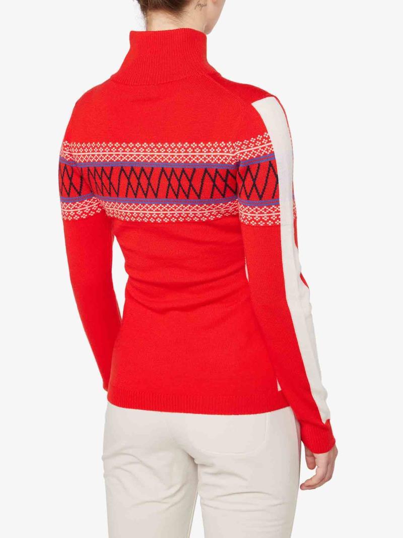 Signature 1/4 Zip - Womens - flame 1