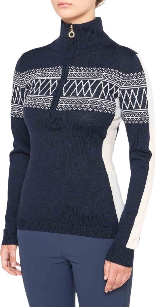 Signature 1/4 Zip - Womens - navy blue 1