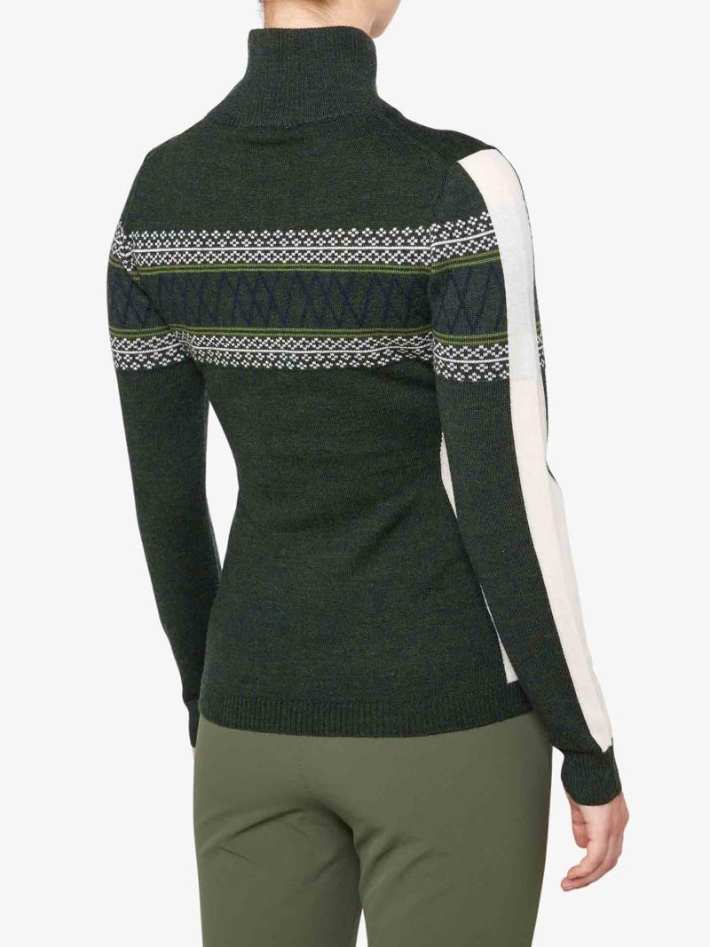 Signature 1/4 Zip - Womens - olive green 1