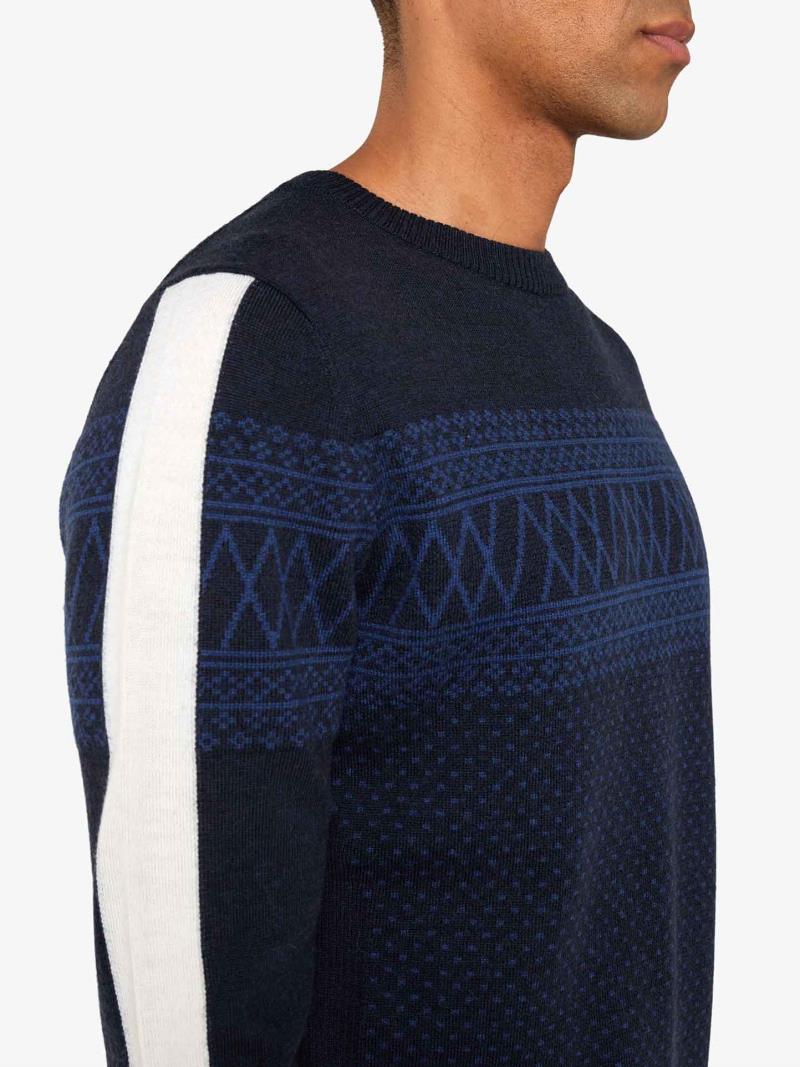 Signature Crewneck - Mens - navy blue 1
