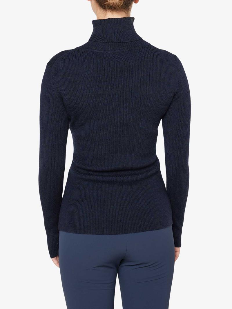 Signature Rollneck - Womens - navy blue 1