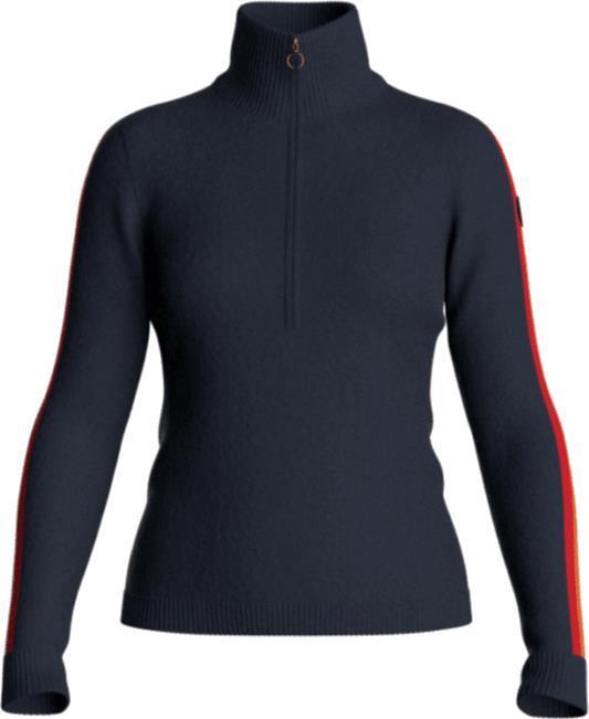 Ski Lover Zip Up - Womens - Navy Blue 1