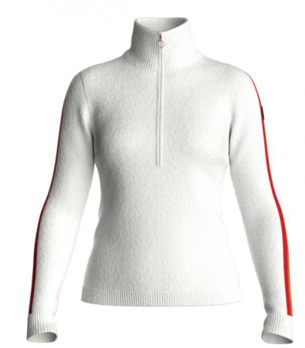 Ski Lover Zip Up - Womens - Off White 1