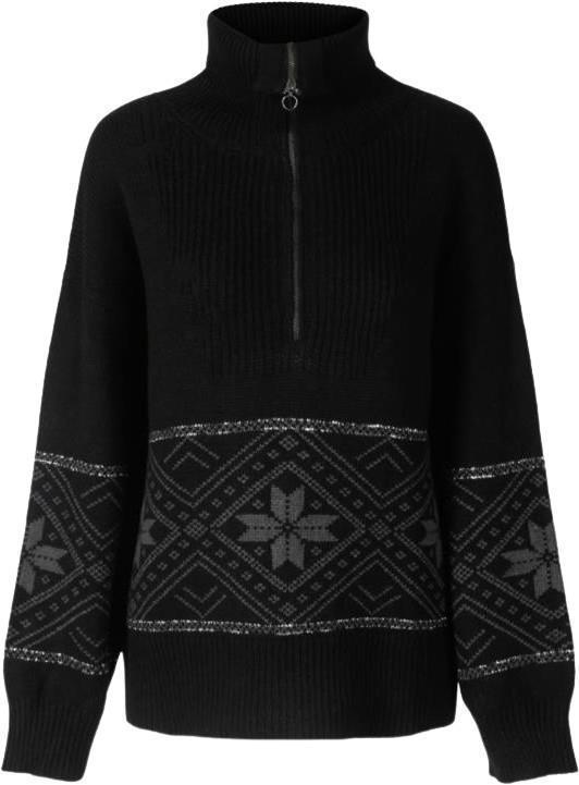 Snowflake Zip Up - Womens - black 1