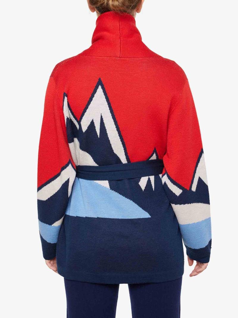 Snowmountain Cardigan - Womens - flame 1
