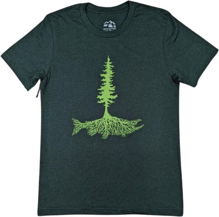 Salmon Roots T-Shirt - Unisex - emerald green 1