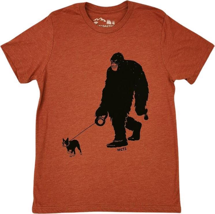 Walking the Dog T-Shirt - Unisex - Heather Clay 1
