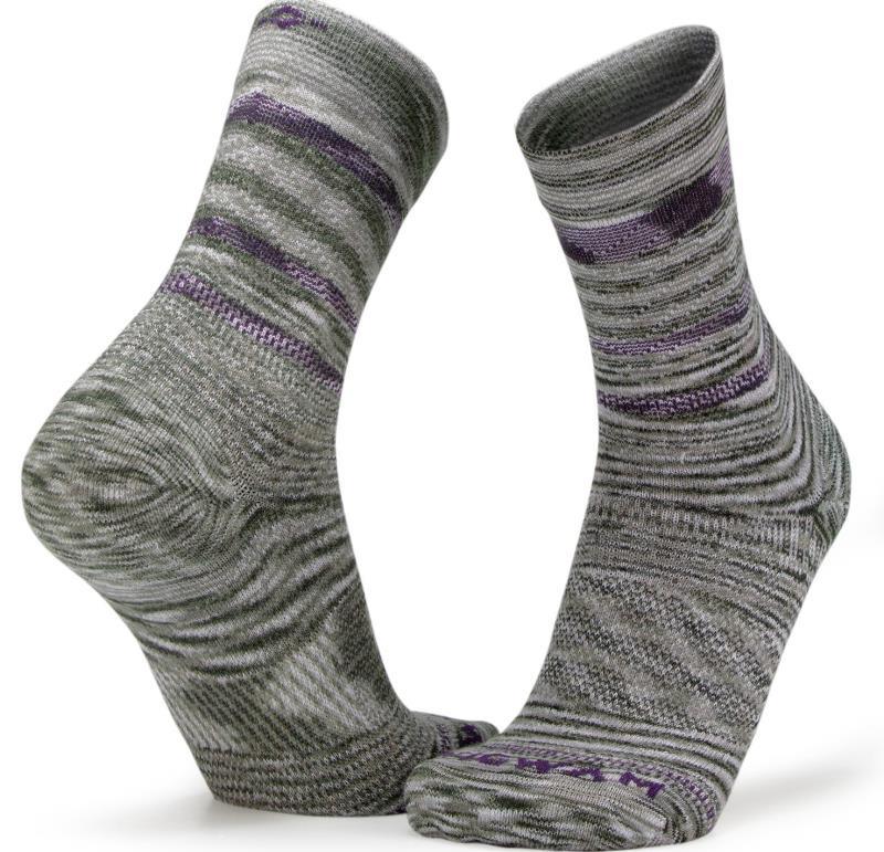 Bravura Mid Crew Lightweight Socks - Granite 1