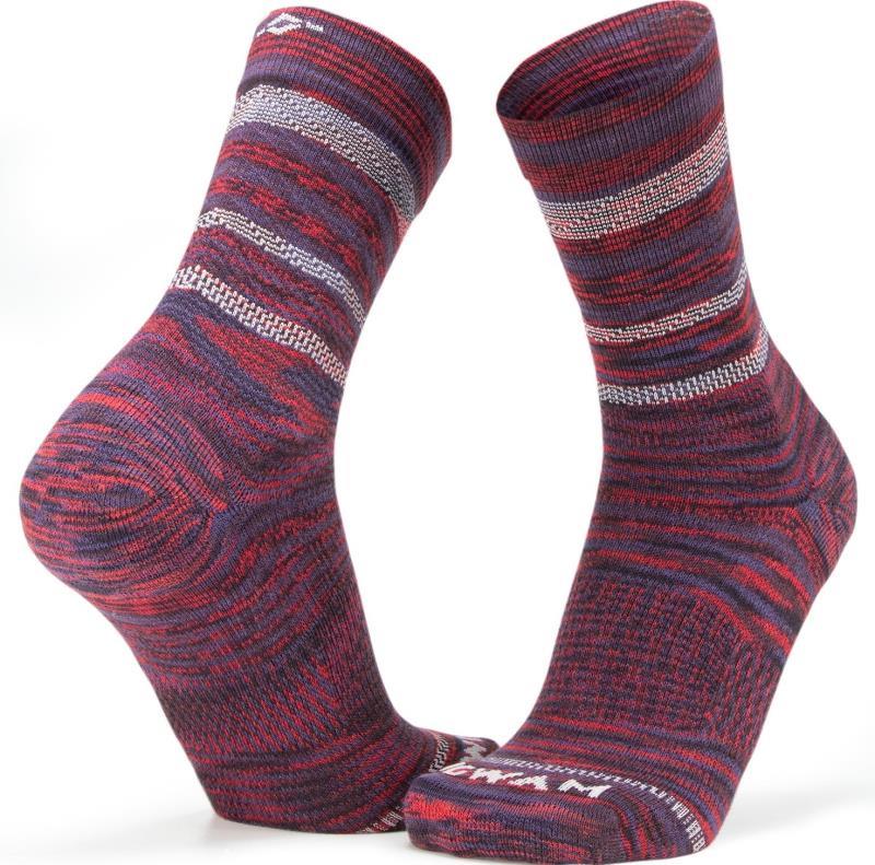 Bravura Mid Crew Lightweight Socks - Vino 1