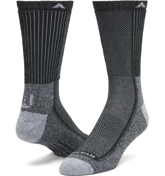 Cool-Lite Hiker Crew Socks - Black / Grey 1