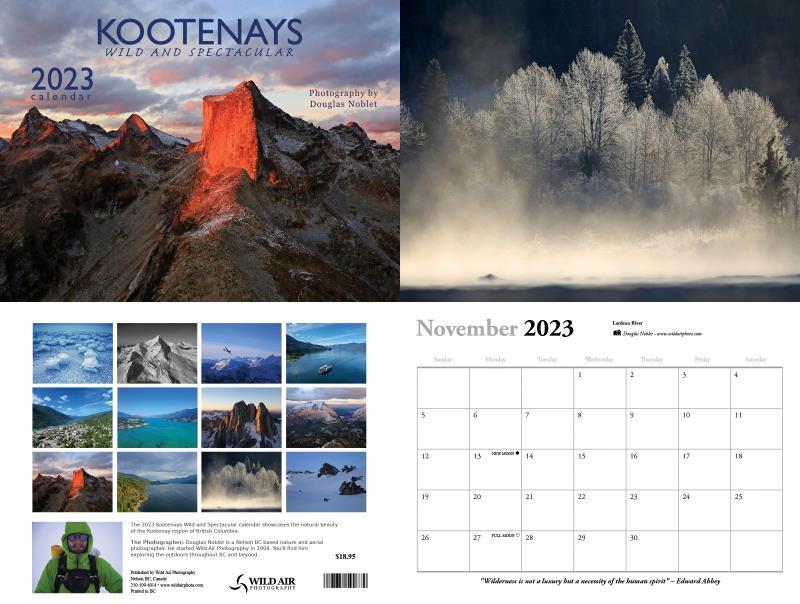 Kootenays - Wild and Spectacular - 2023 Wall Calendar  - not applicable 1