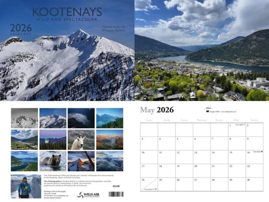 Kootenays - Wild and Spectacular - 2026 Wall Calendar  - not applicable 1