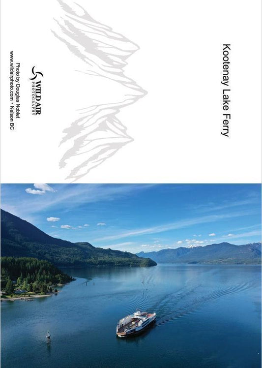 Wild Air Photography Greeting Cards - kootenay lake ferry 1