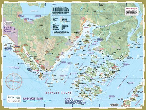 #210 Broken Group Island Kayaying & Boating Map - Not Applicable 1