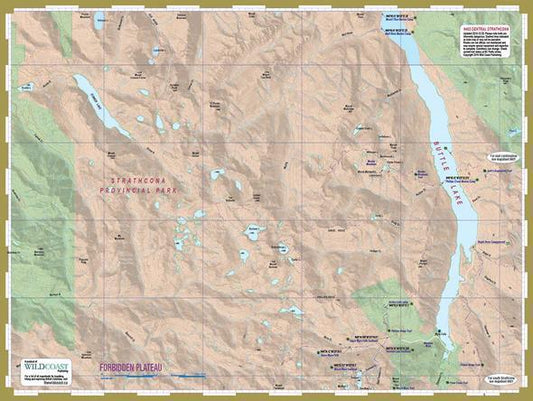 Central Strathcona Hiking Map - Not Applicable 1