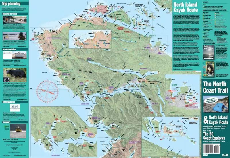 North Coast Trail Waterproof Map - Not Applicable 1
