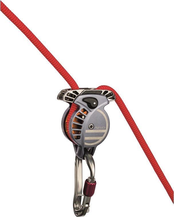 Revo Belay Device - gunmetal / tangerine 1