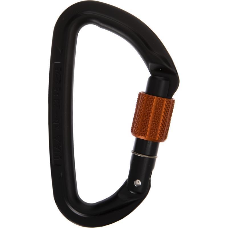 Session Screw Gate Carabiner - black / tangerine 1