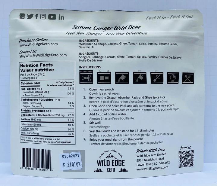 Sesame Ginger Wild Boar - Not Applicable 2