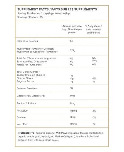 Coconut Creamer + TruMarine Collagen - not applicable 1