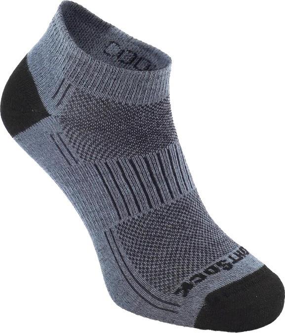 Coolmesh II Lo Quarter Socks - grey / black 1