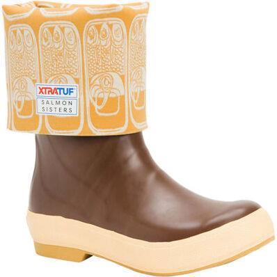 15" Salmon Sisters Legacy Boots - Womens - Brown / Tin Fish 1