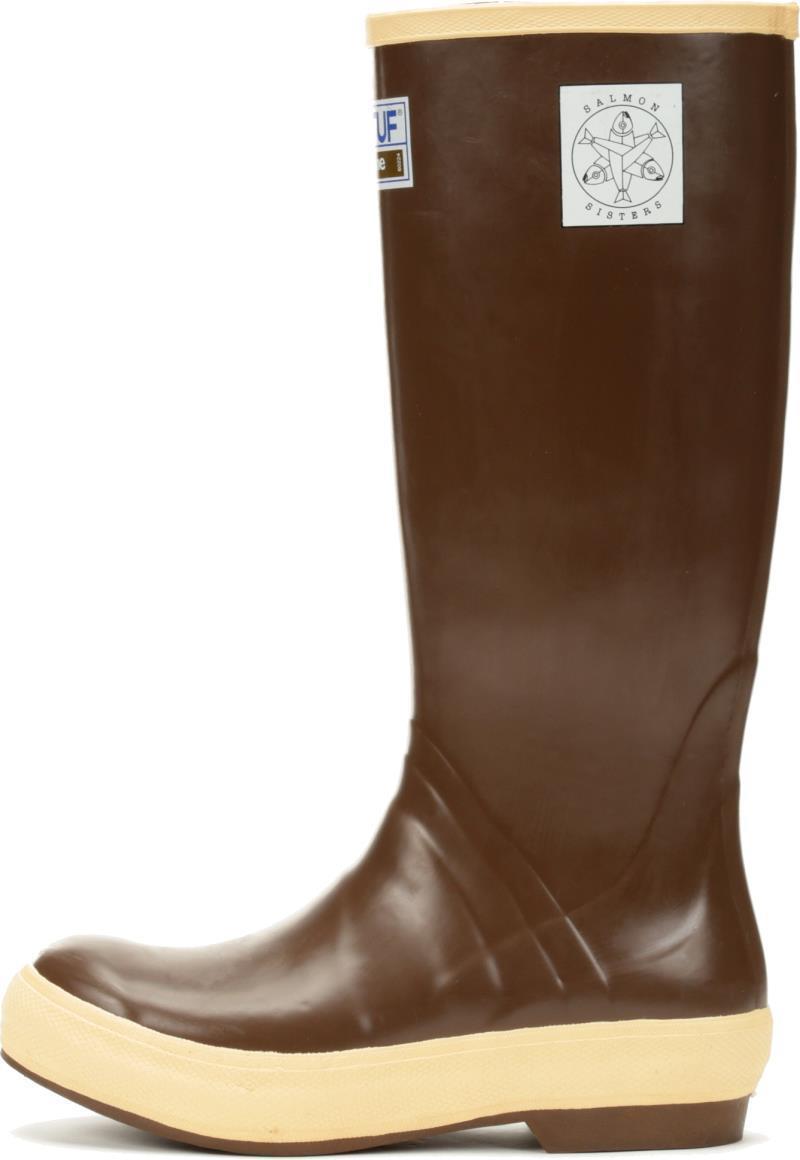 15" Salmon Sisters Legacy Boots - Womens - Chocolate / Salmon 2