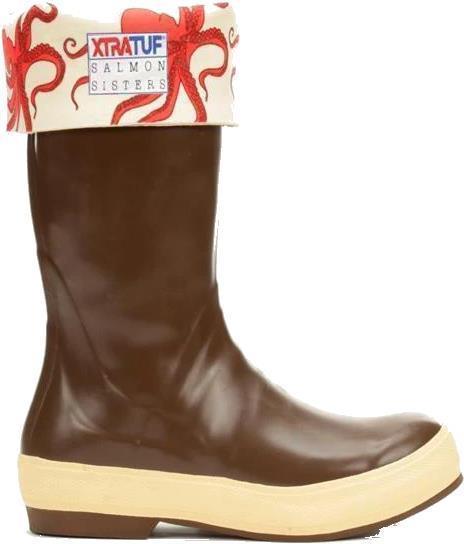 15" Salmon Sisters Legacy Boots - Womens - Copper / Octopus 1