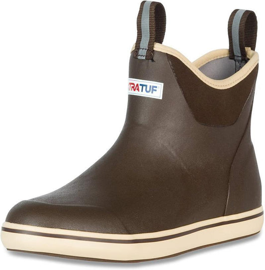 6" Ankle Deck Boots - Mens - Chocolate / Tan 1