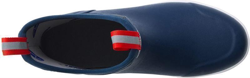 6" Ankle Deck Boots - Mens - Navy / Red 4