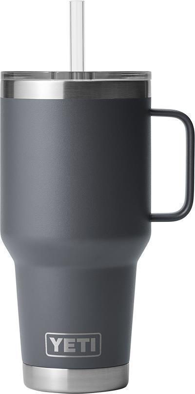 Rambler 1L / 34oz Straw Mug - Charcoal 1