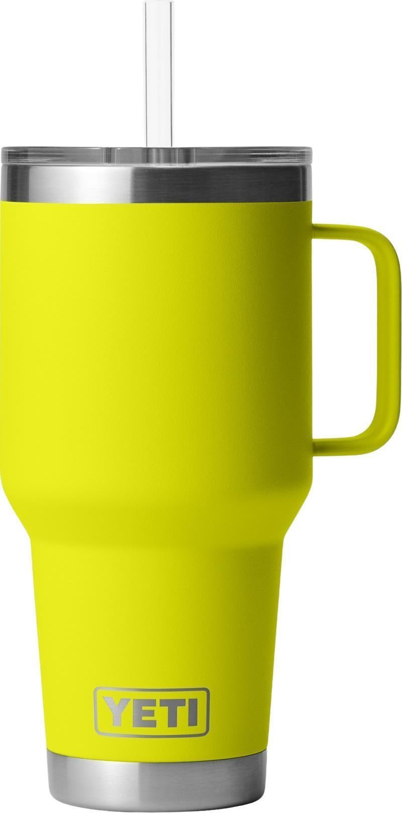 Rambler 1L / 34oz Straw Mug - firefly yellow 1