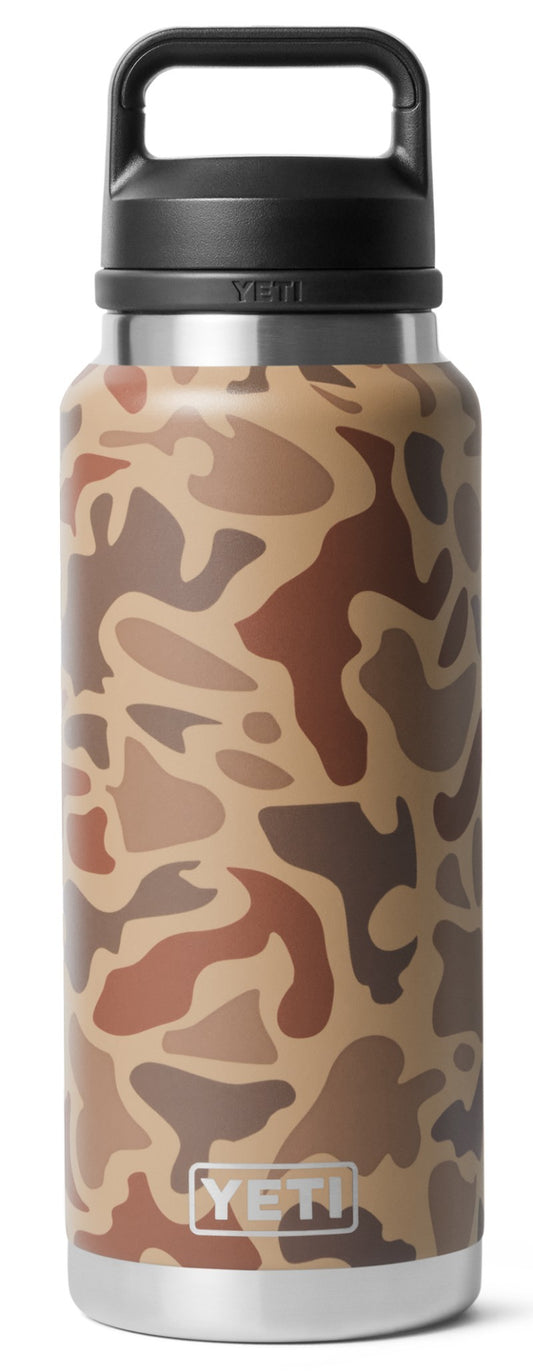 Rambler 1L / 36oz Bottle w/ Chug Cap - Wetlands Camo - wetlands camo 1