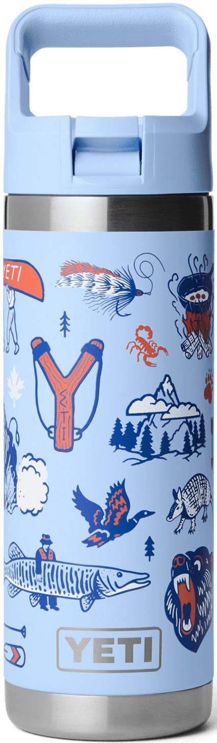 Rambler 532ml / 18oz Bottle w/ Colo-Matched Straw - Printed - big sky summer camp 1