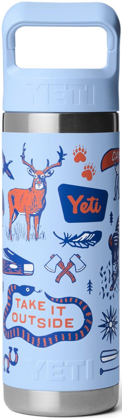 Rambler 532ml / 18oz Bottle w/ Colo-Matched Straw - Printed - big sky summer camp 1